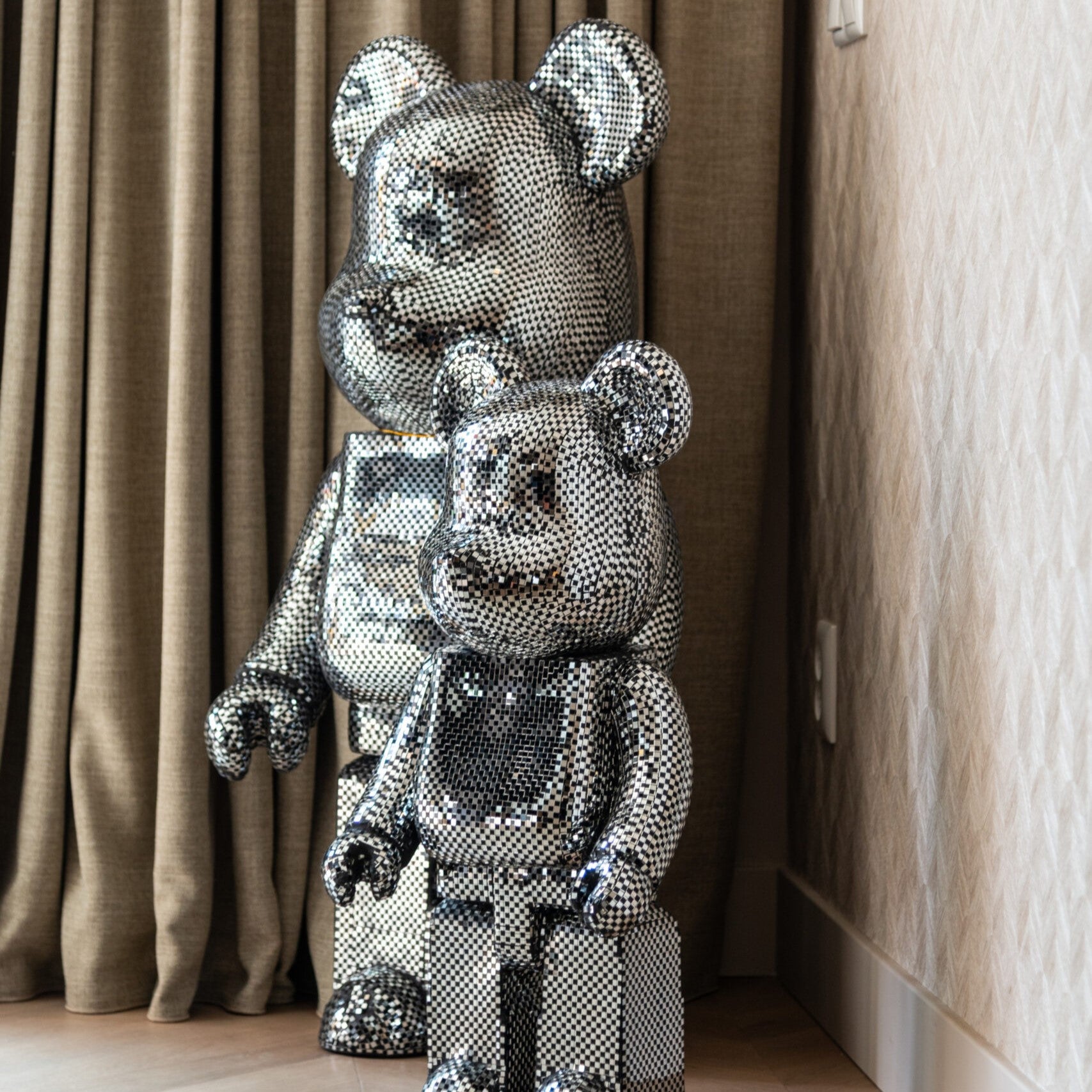 Bear Big Silver Decorative Object by Richmond Interiors