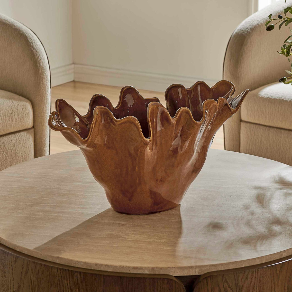 Amber Tide Indoor-Outdoor Bowl Uttermost