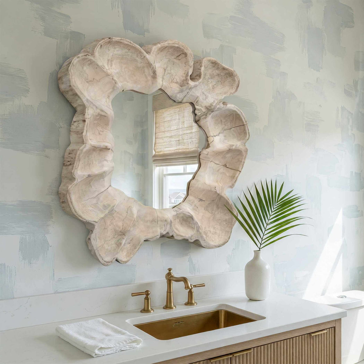 Ariadne Round Wood Mirror by Uttermost