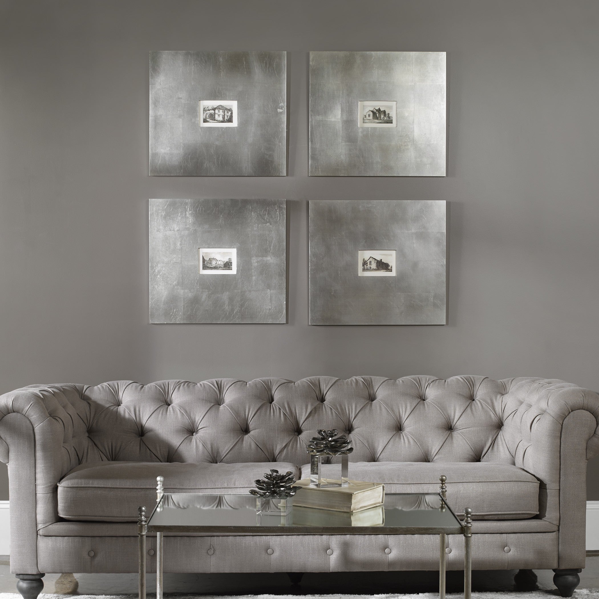 Historical Buildings Framed Art - Set of 4 by Uttermost
