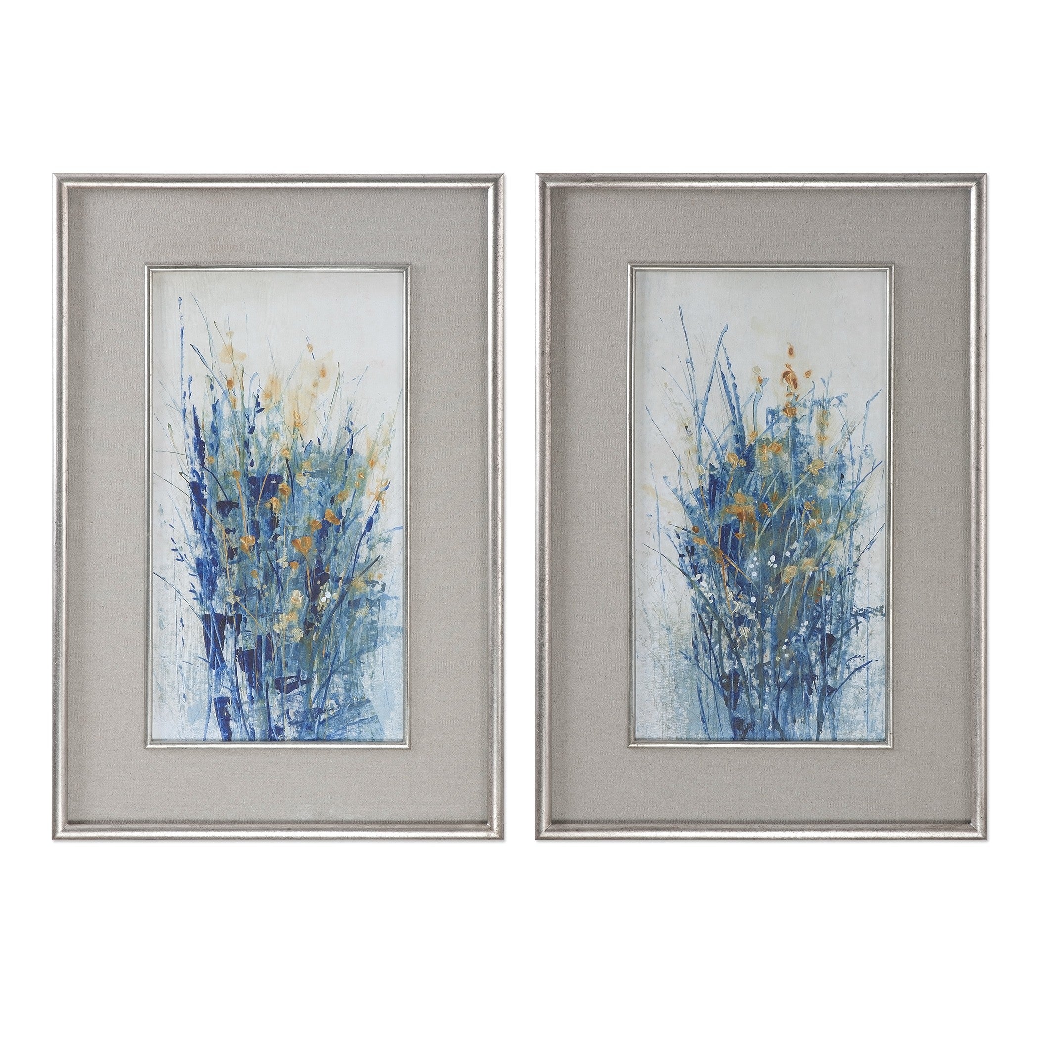 Indigo Florals Framed Art - Set of 2 by Uttermost