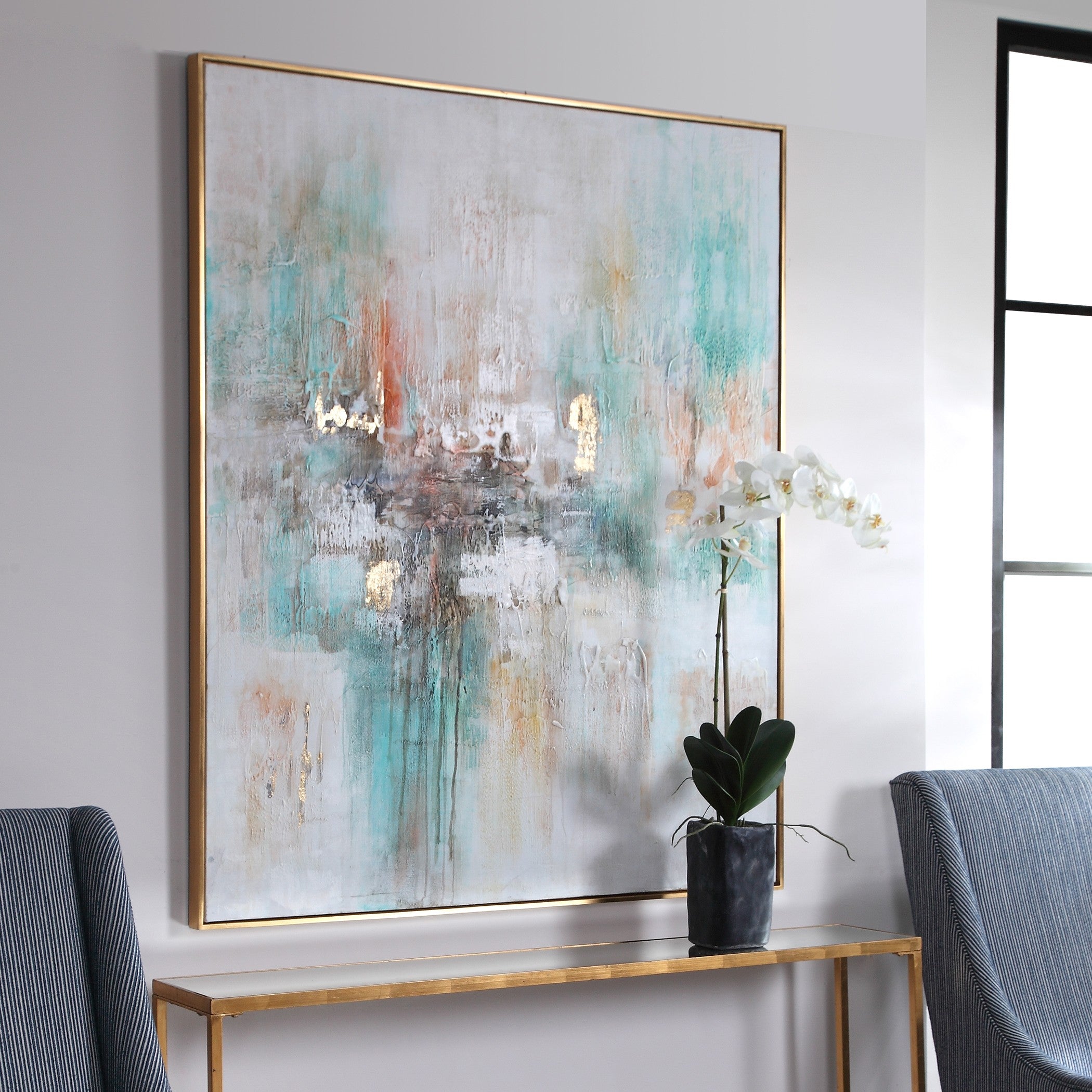 Vibrant Expression Hand Painted Art by Uttermost