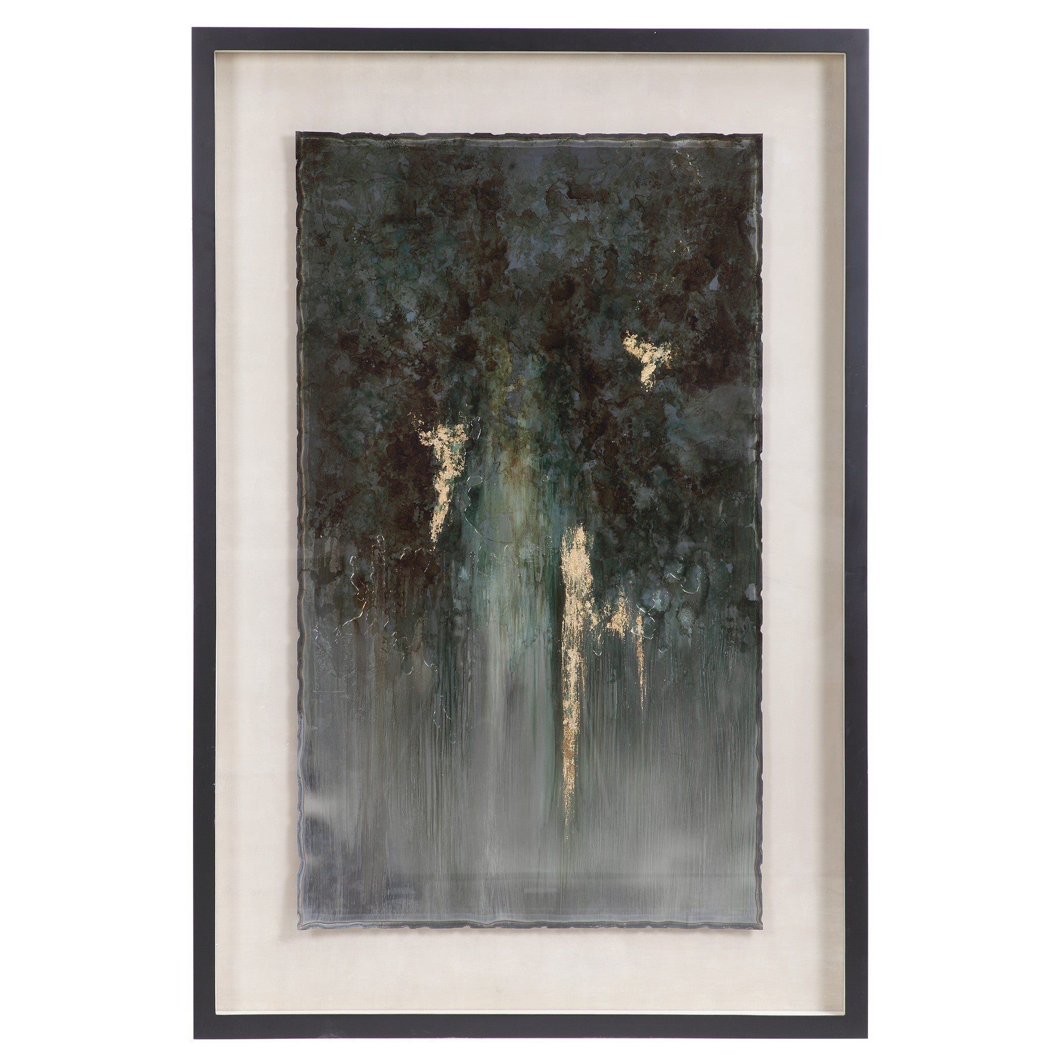Rustic Patina Abstract Shadow Box by Uttermost
