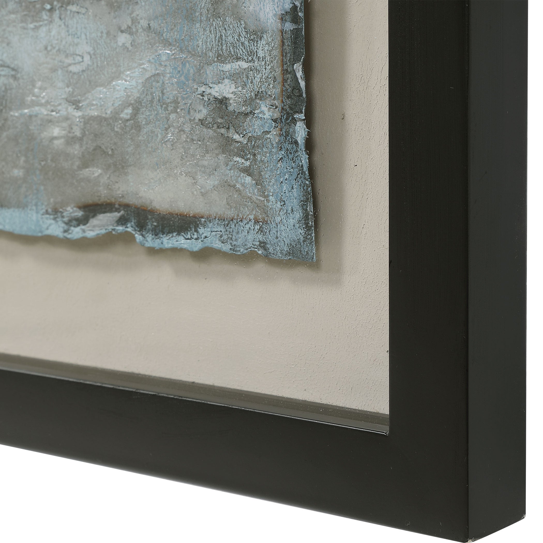 Ocean Swell Painted Metal Shadow Box by Uttermost