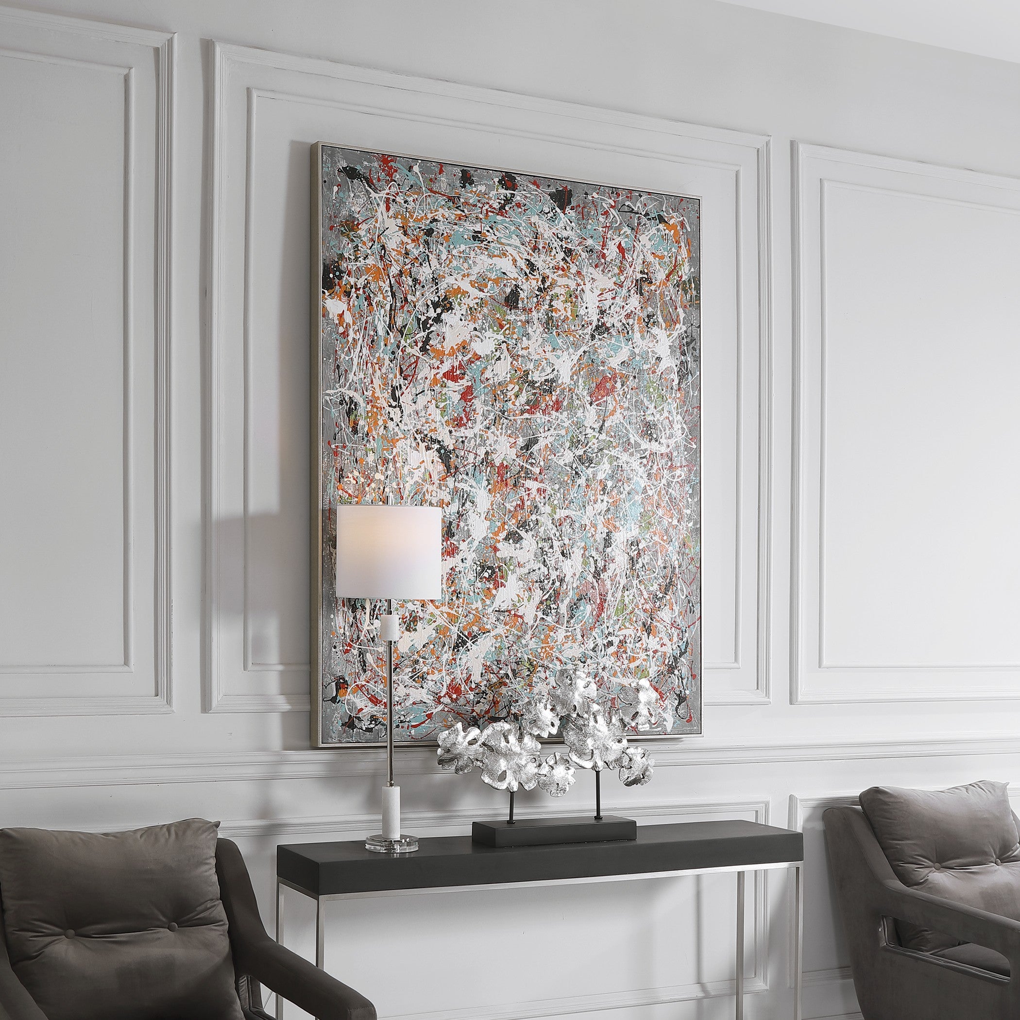 Organized Chaos Hand Painted Canvas by Uttermost