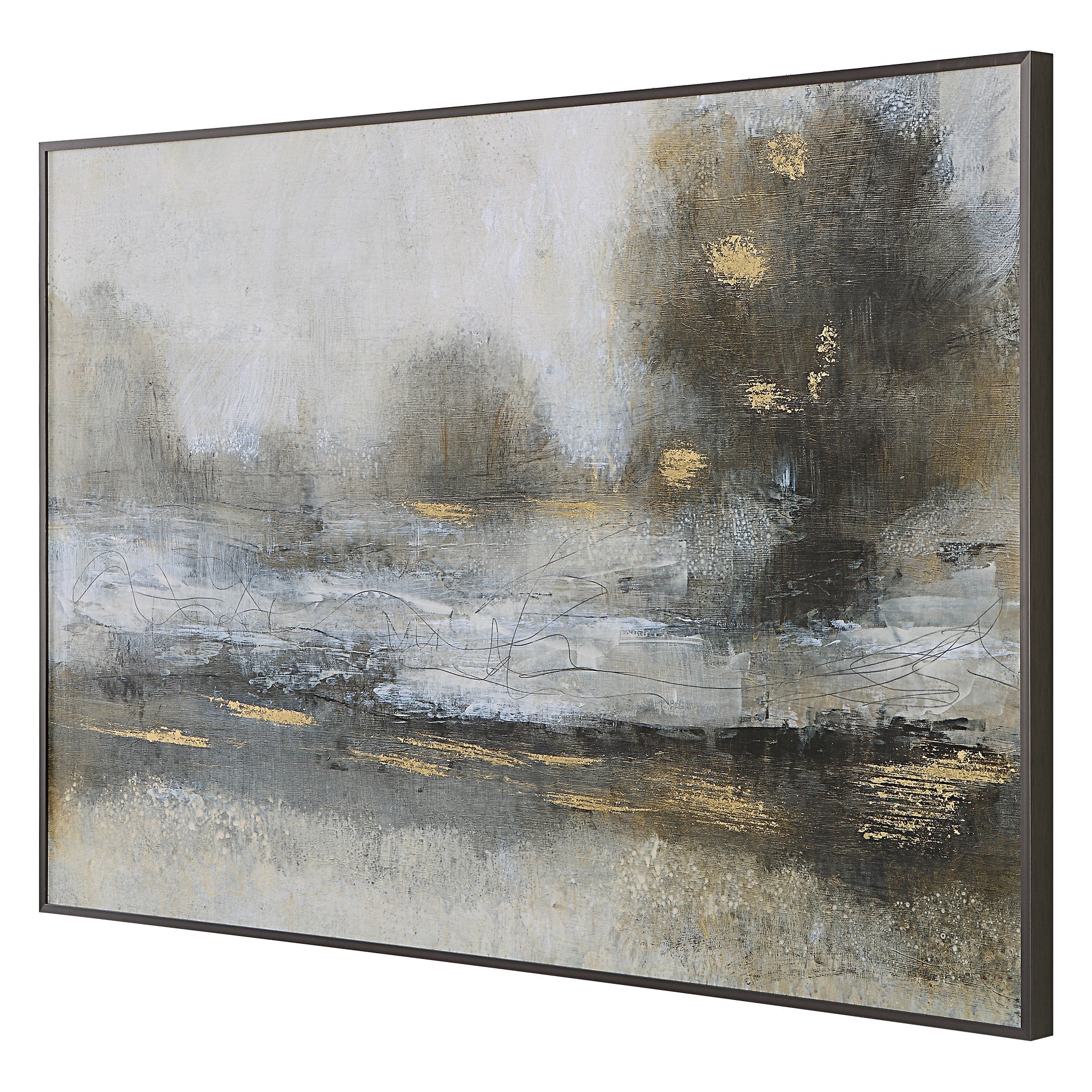 Gilt Misty Landscape Framed Print by Uttermost