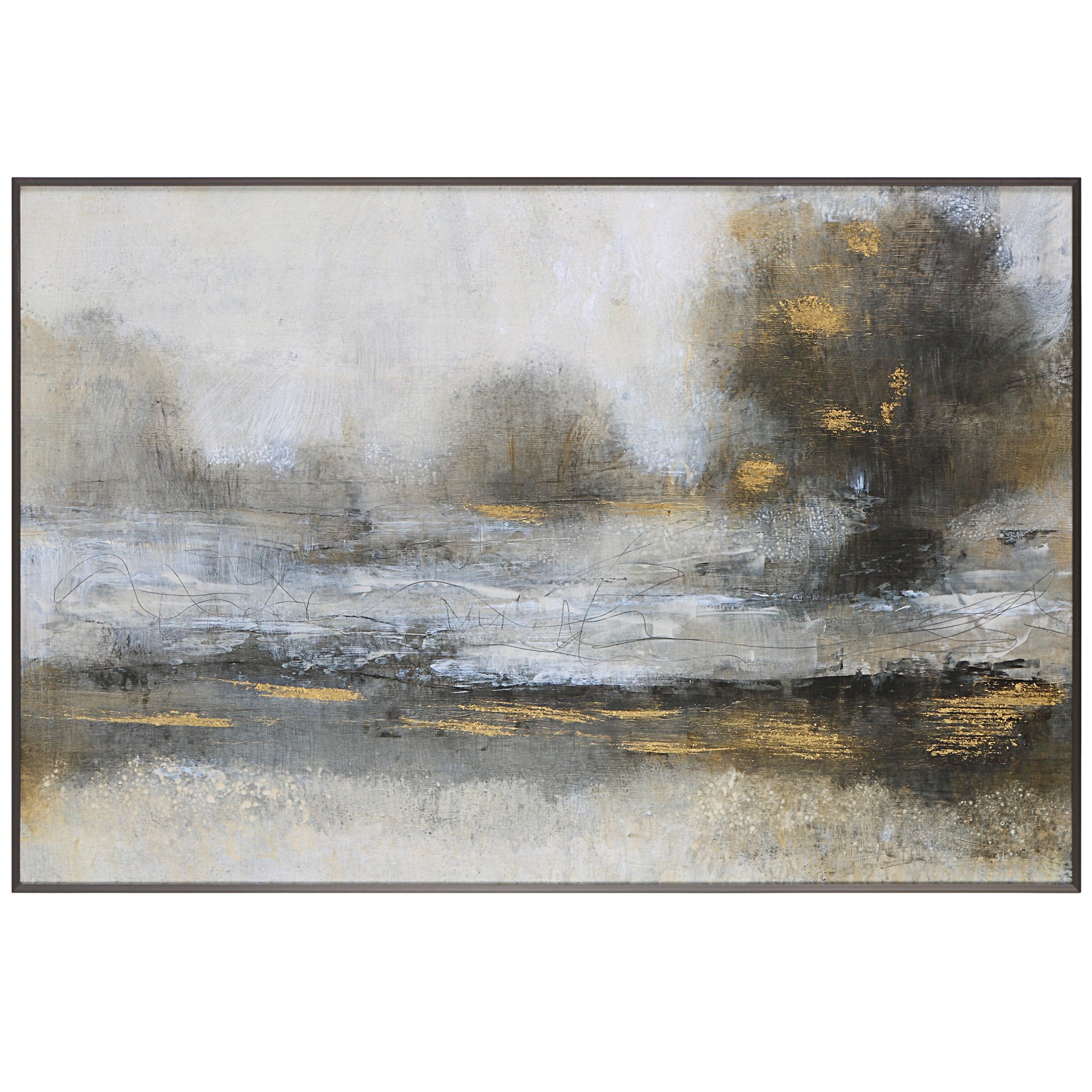 Gilt Misty Landscape Framed Print by Uttermost