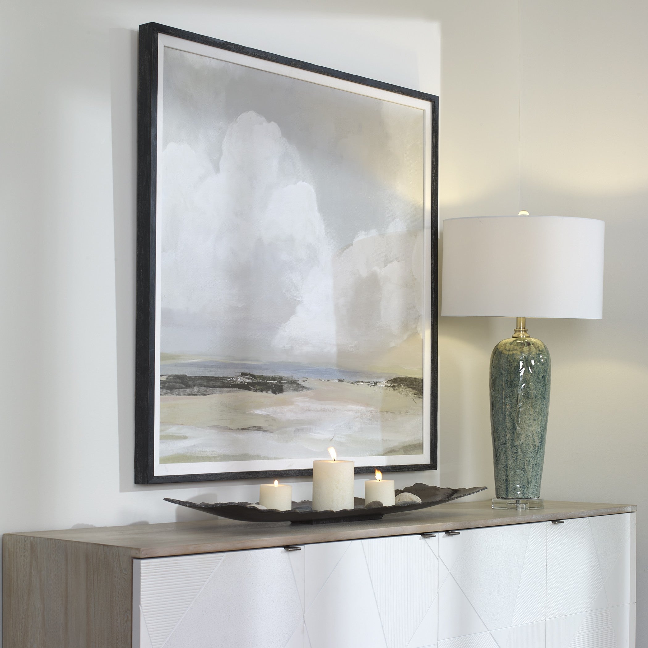 Soft Clouds Framed Print by Uttermost