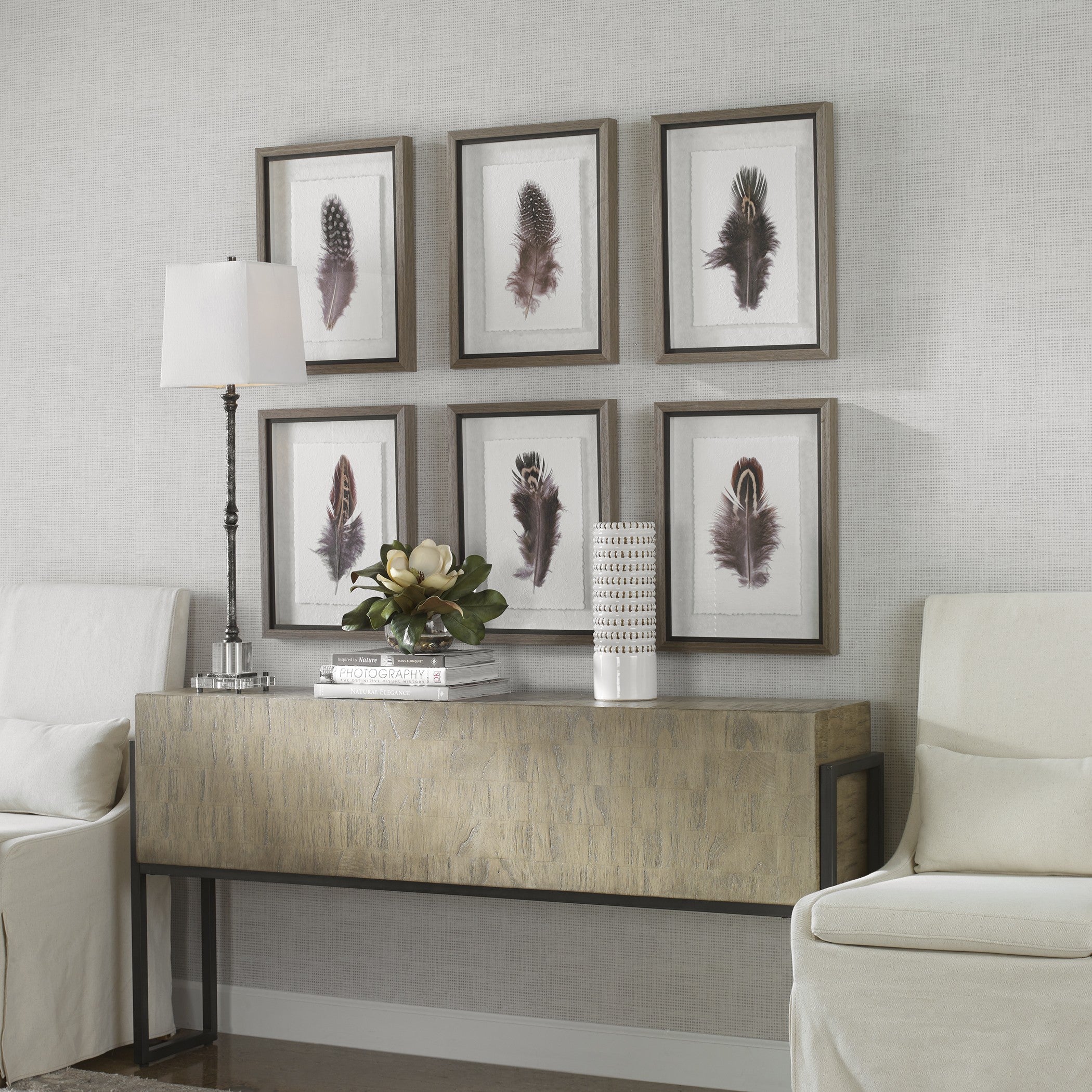 Birds Of A Feather Framed Prints - Set of 6 by Uttermost