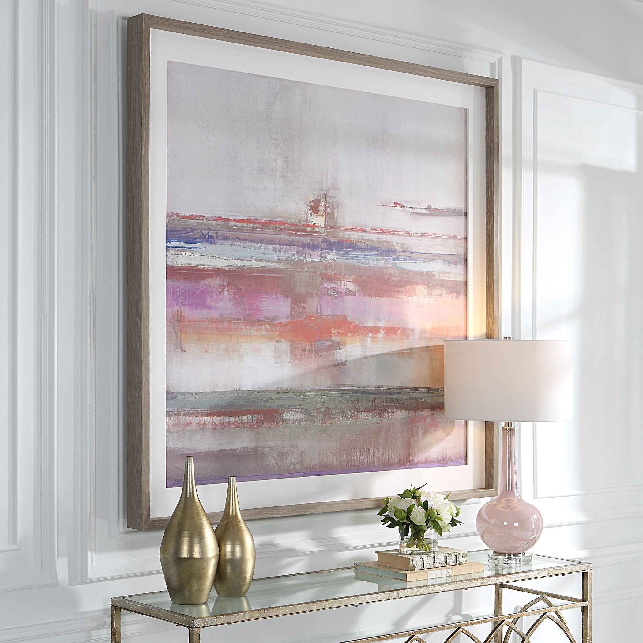 Torrent Abstract Art Framed Print by Uttermost
