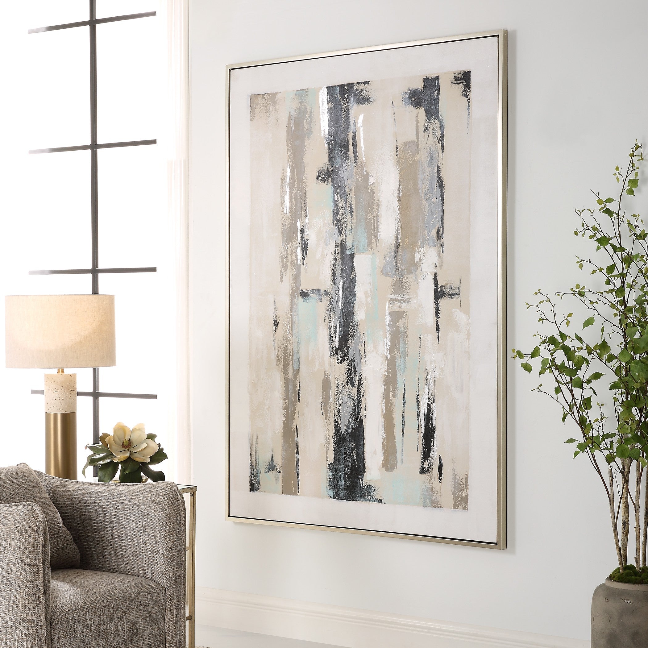Placidity Hand Painted Abstract Art by Uttermost