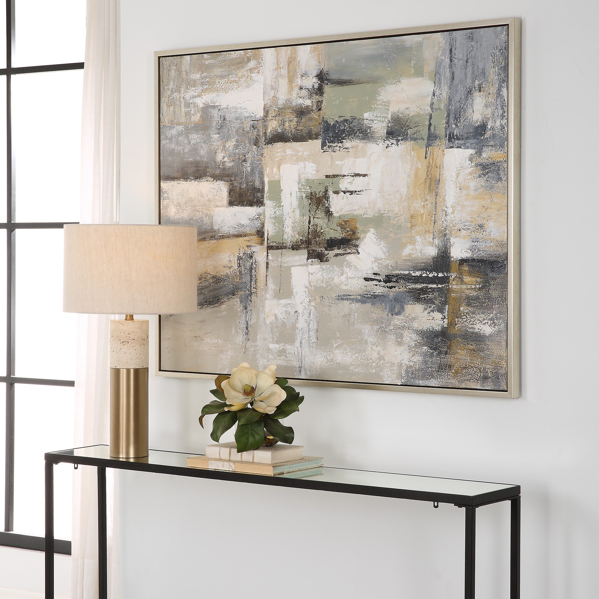 Intuition Hand Painted Abstract Canvas by Uttermost