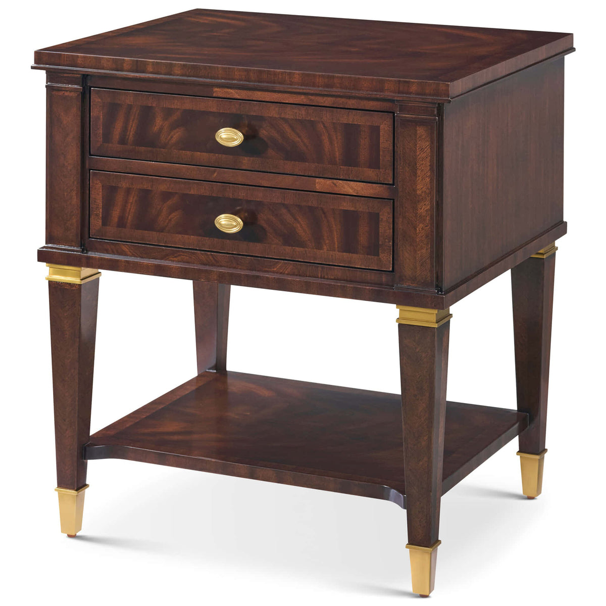 Salinger Bedside Table in Dark by Theodore Alexander