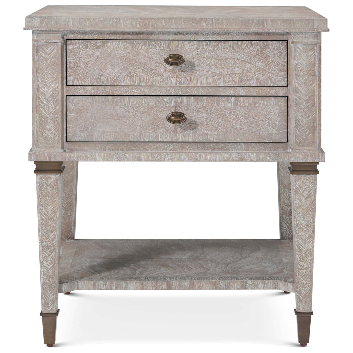 Salinger Bedside Table in Light by Theodore Alexander