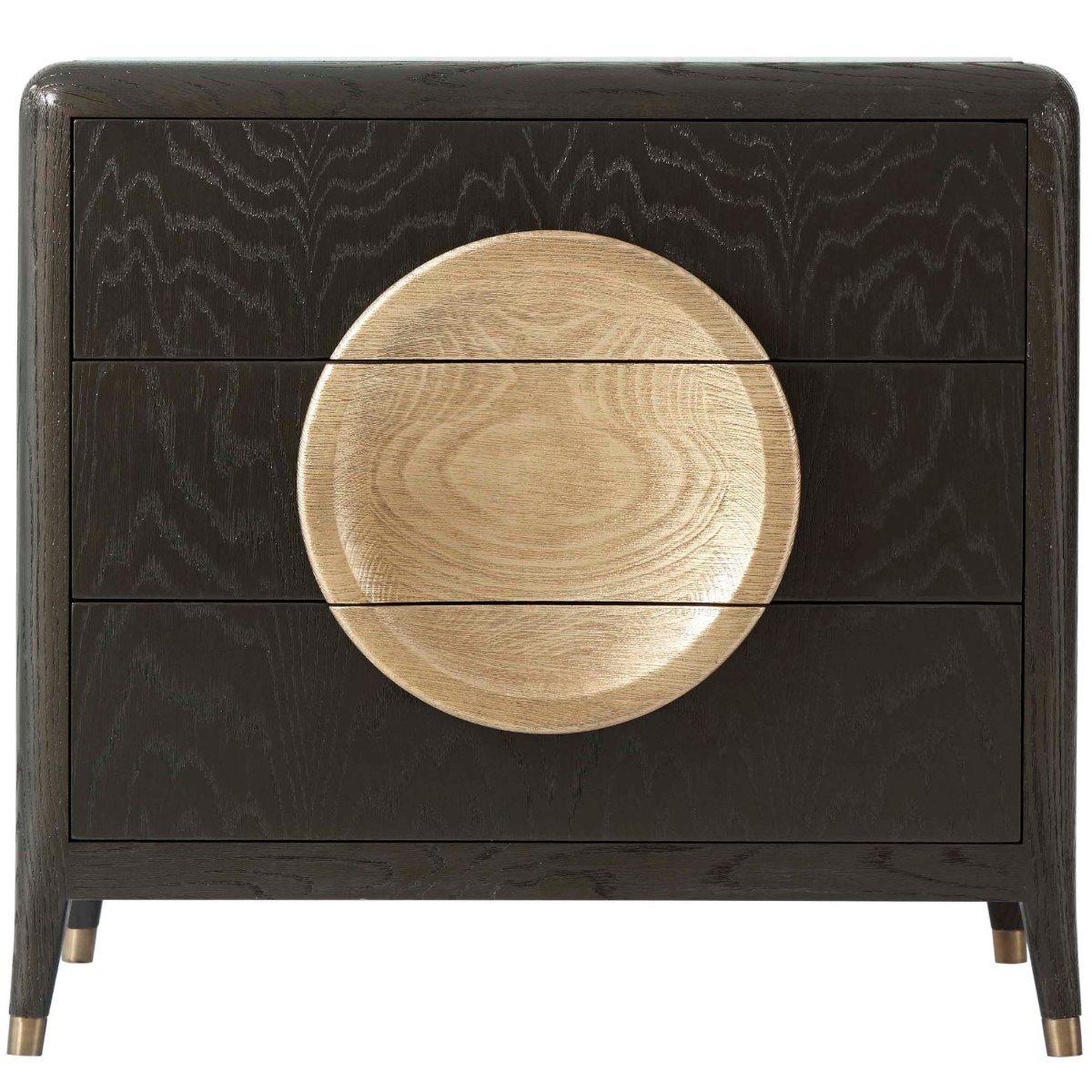 Collins Bedside Chest with Marble Top by Theodore Alexander