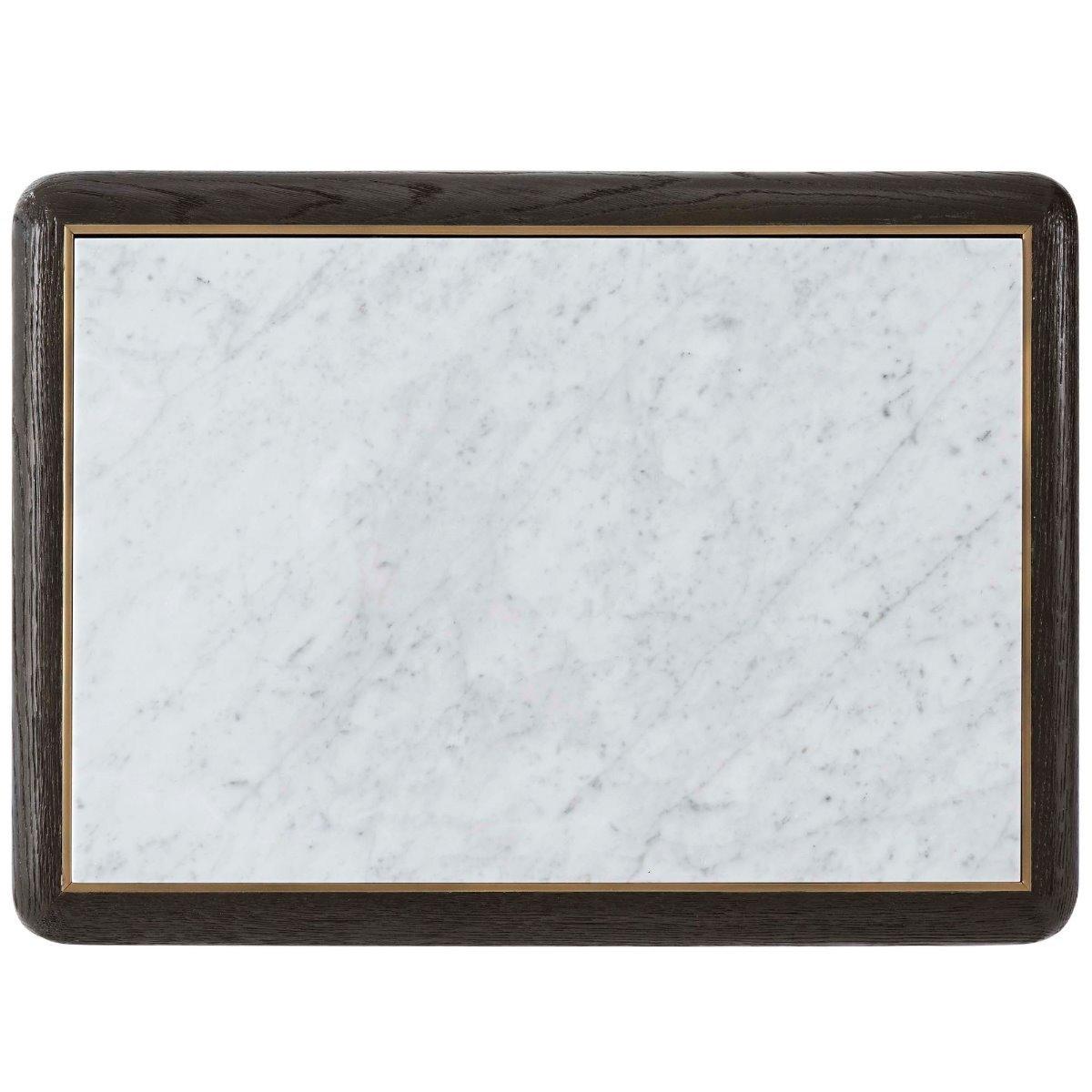 Collins Bedside Chest with Marble Top by Theodore Alexander