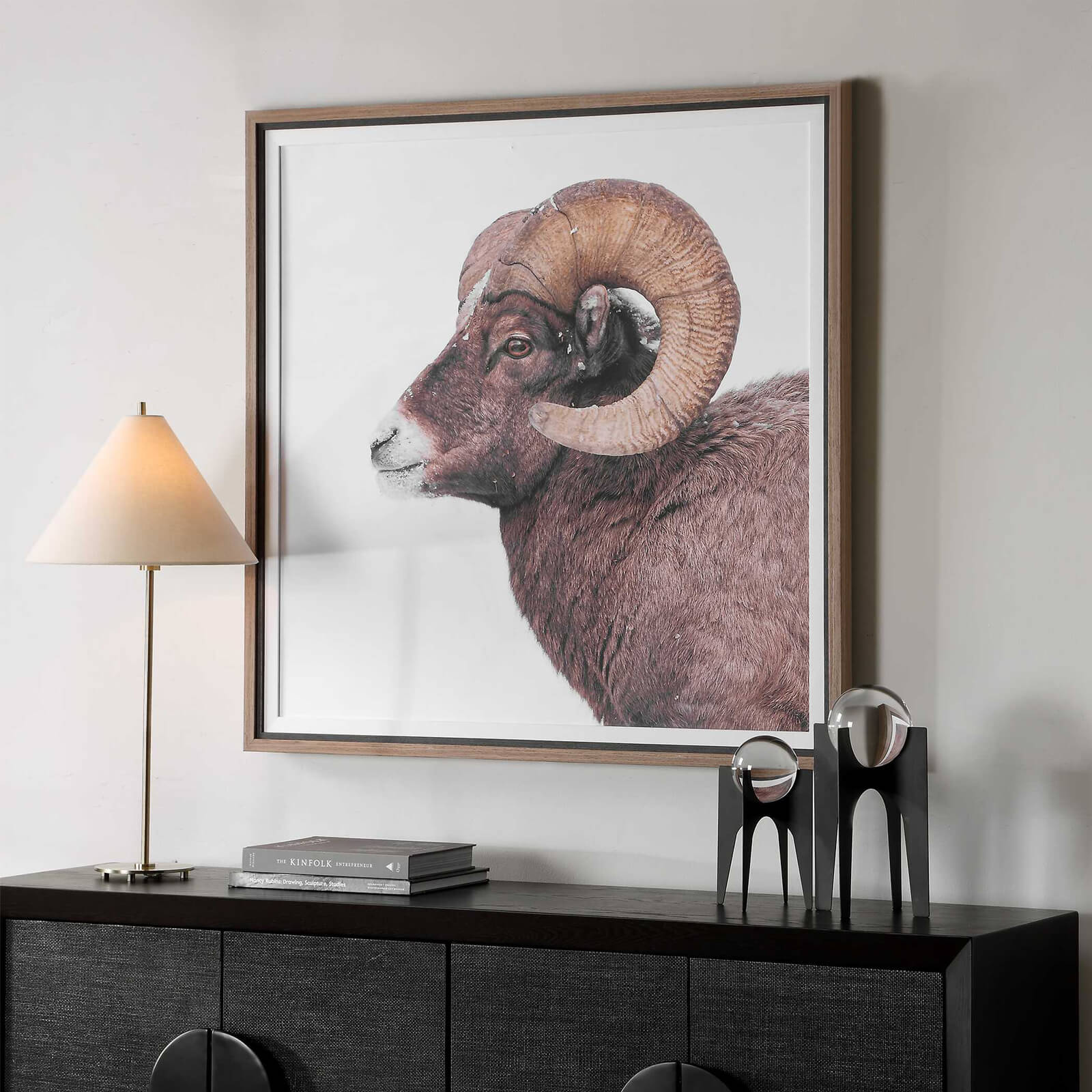 Big Horn Sheep Framed Print by Uttermost