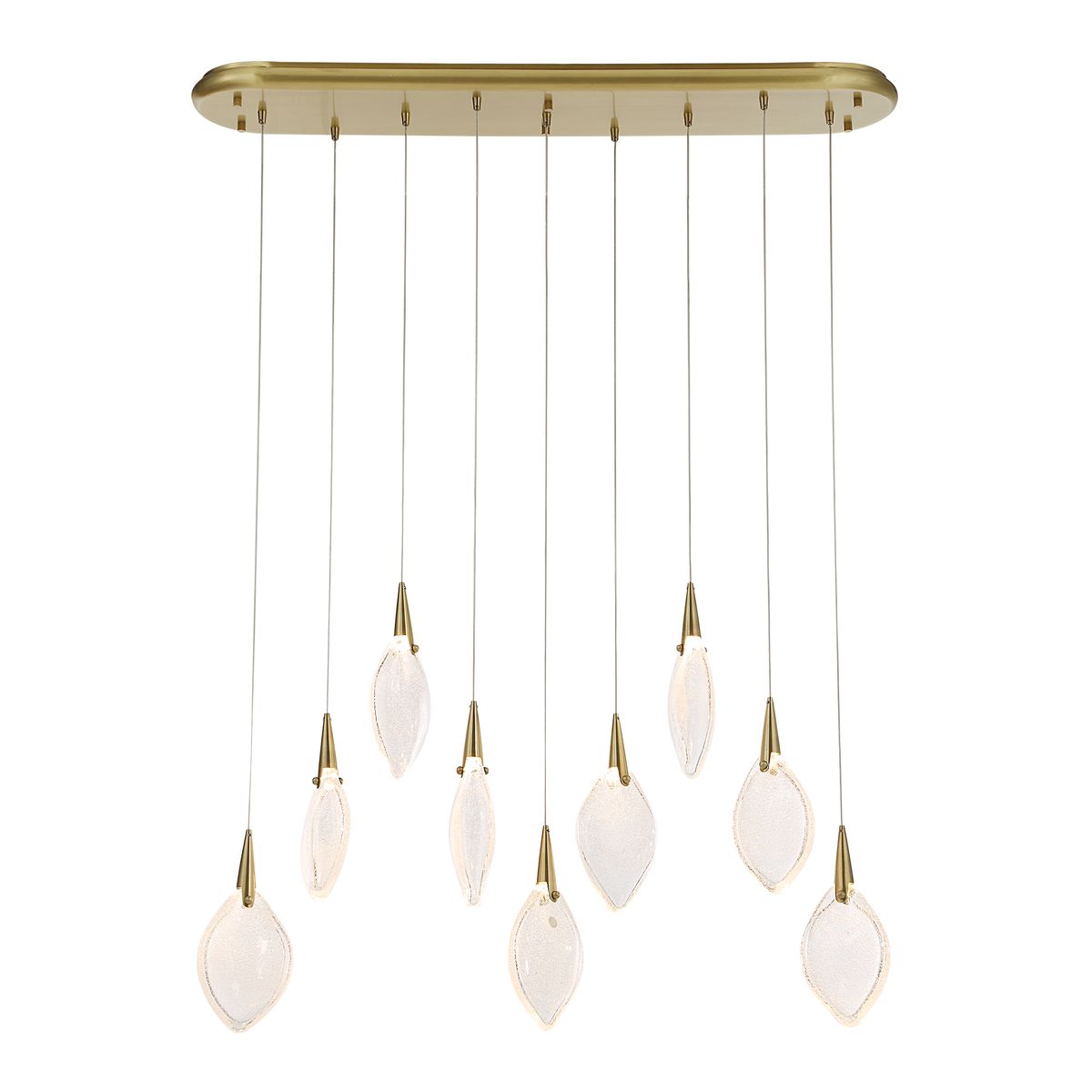 Deluge 9 Light LED Linear Pendant by Uttermost