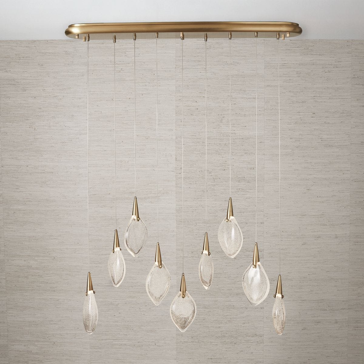 Deluge 9 Light LED Linear Pendant by Uttermost