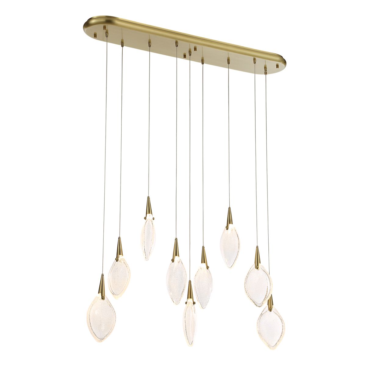 Deluge 9 Light LED Linear Pendant by Uttermost