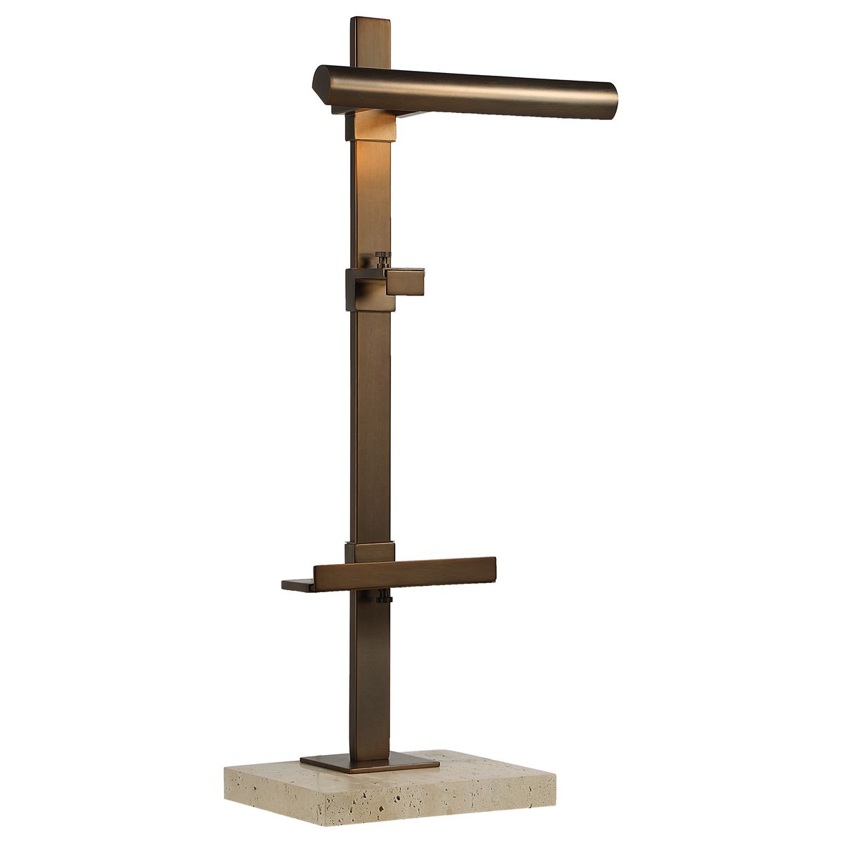 Lean On Me Lighted Easel in Travertine/Bronze by Uttermost