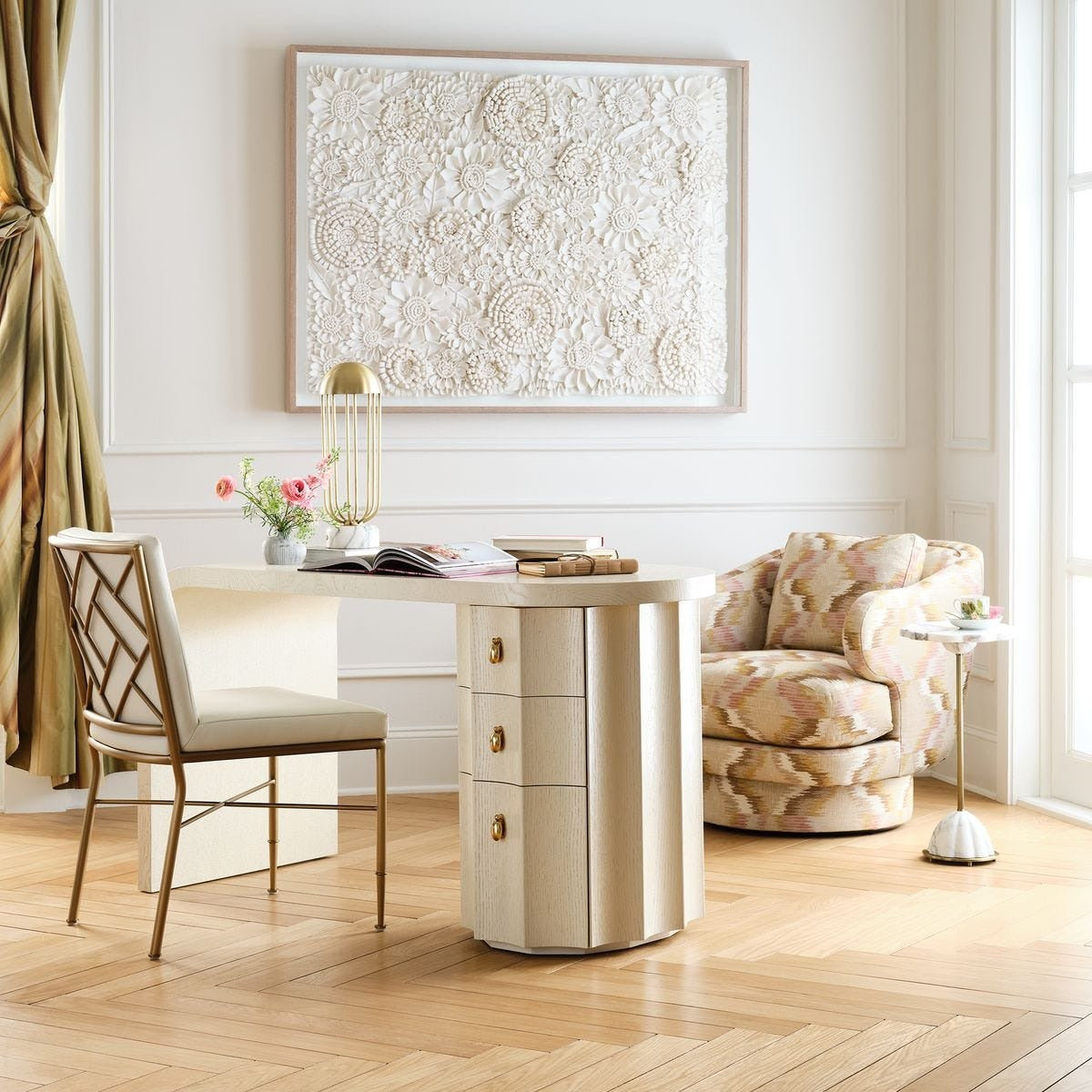 Demi Floret Drink Table by Uttermost