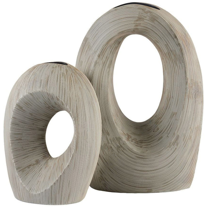 Dual Portals Vases - Set of 2 by Uttermost