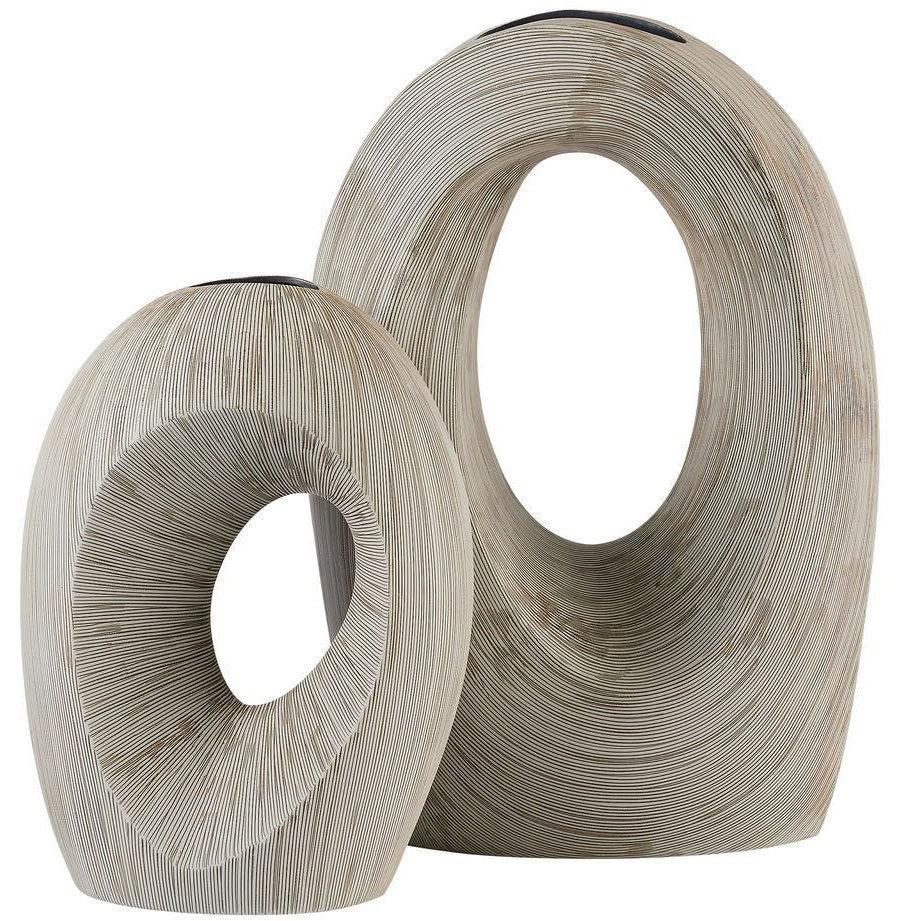 Dual Portals Vases - Set of 2 by Uttermost