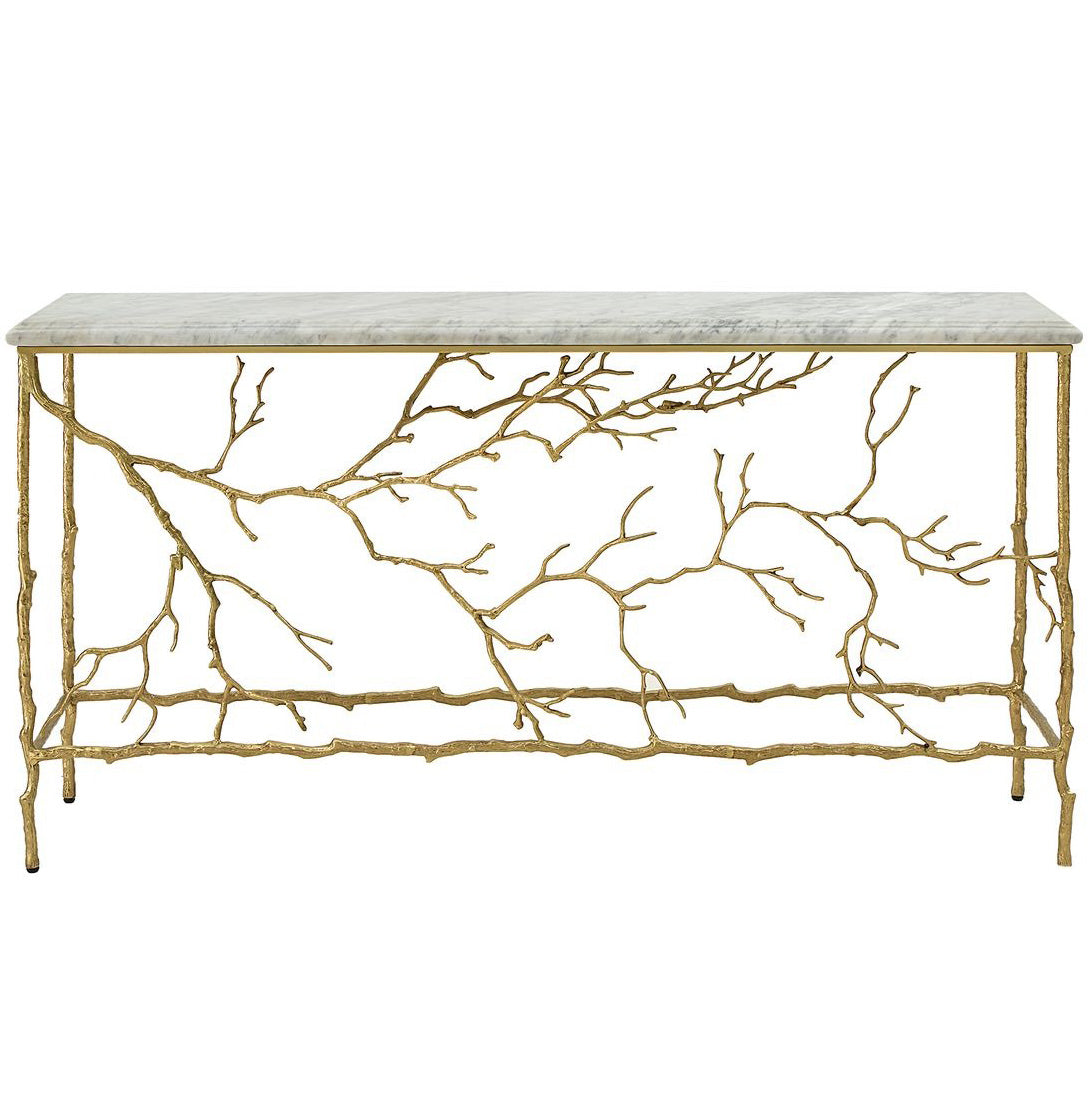 Golden Chestnut Console Table by Uttermost