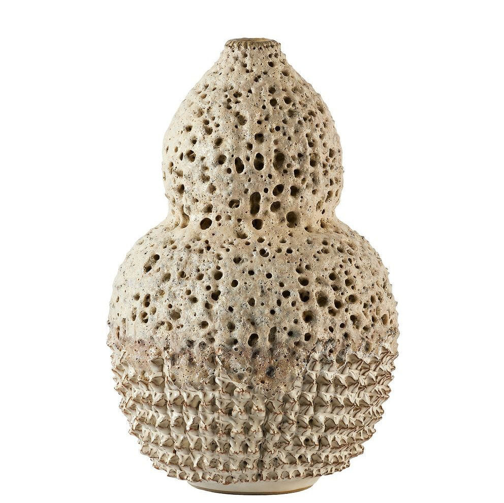 Out of my Gourd Vase in Off-White - Small by Uttermost