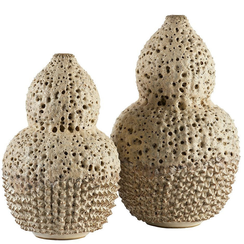Out of my Gourd Vase in Off-White - Small by Uttermost