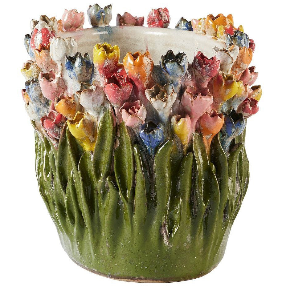 Tulip Symphony Cachepot by Uttermost