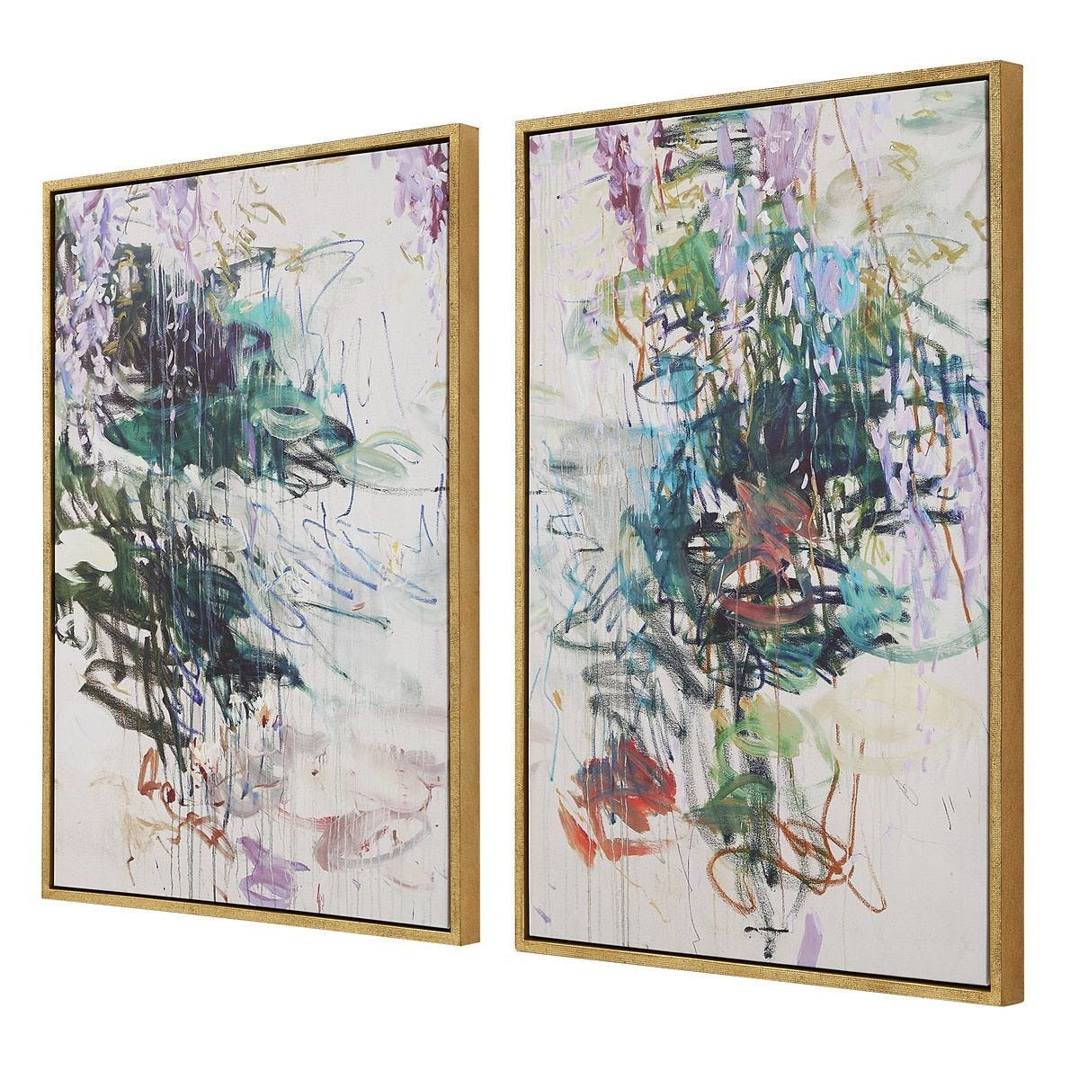 Wisteria Pond Framed Canvases - Set of 2 by Uttermost