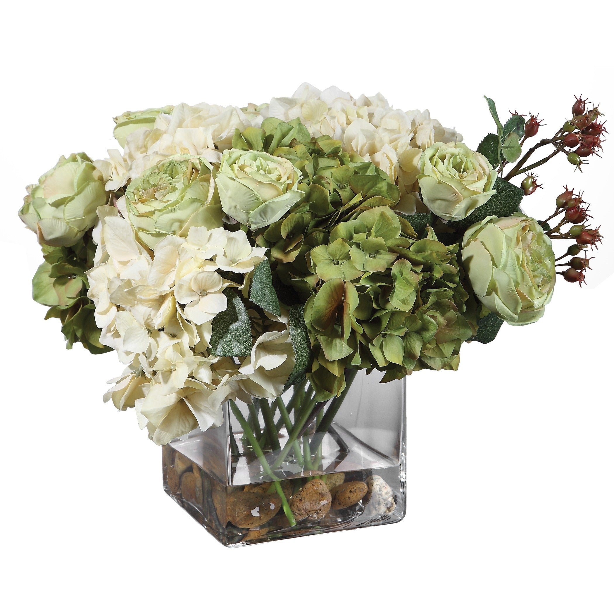 Cecily Hydrangea Bouquet by Uttermost