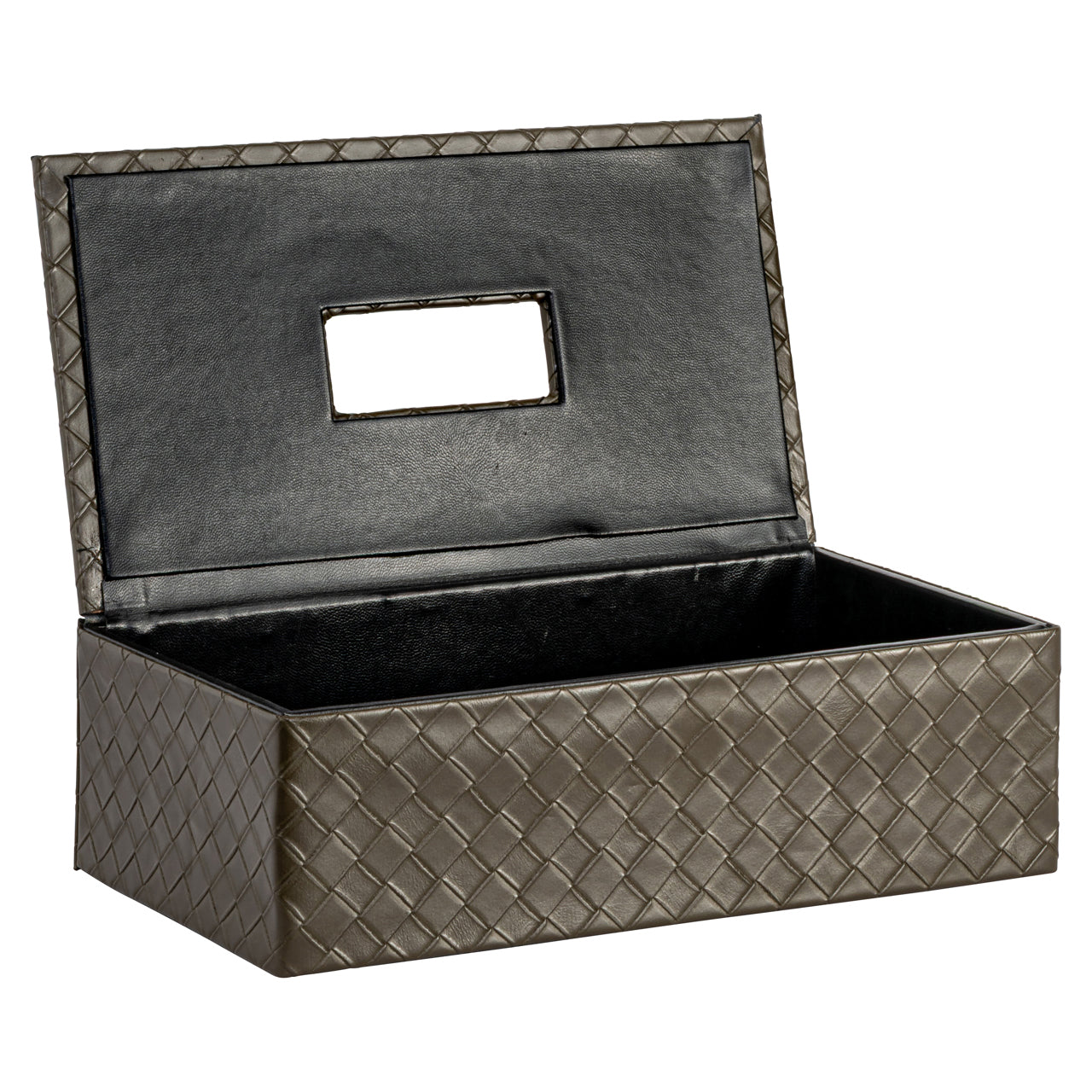 Vex Olive Faux Leather Tissue Box by Richmond Interiors