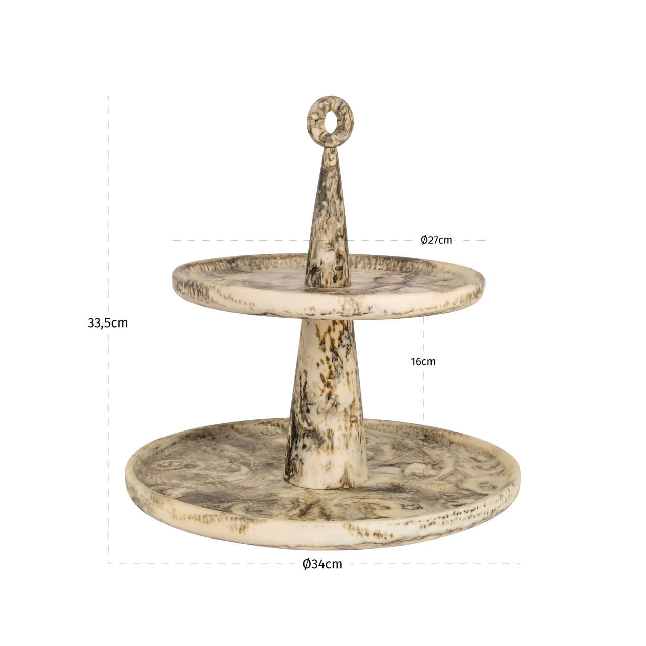 Posy Natural Cake Plate by Richmond Interiors