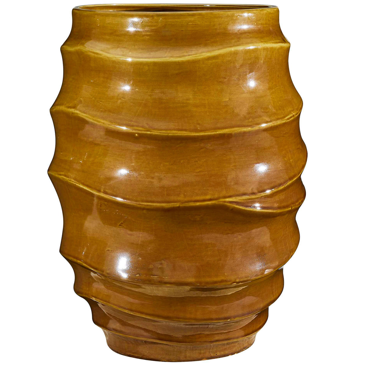 Canyon Wave Indoor-Outdoor Earthy Planter Uttermost