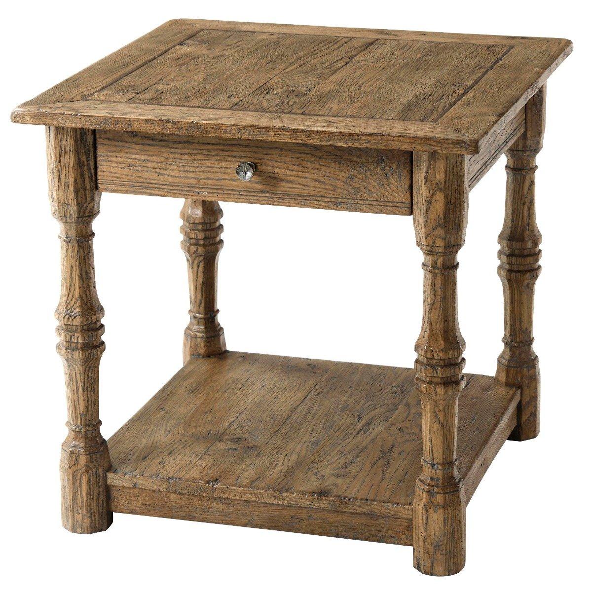 Side Table Galloway in Echo Oak by Theodore Alexander