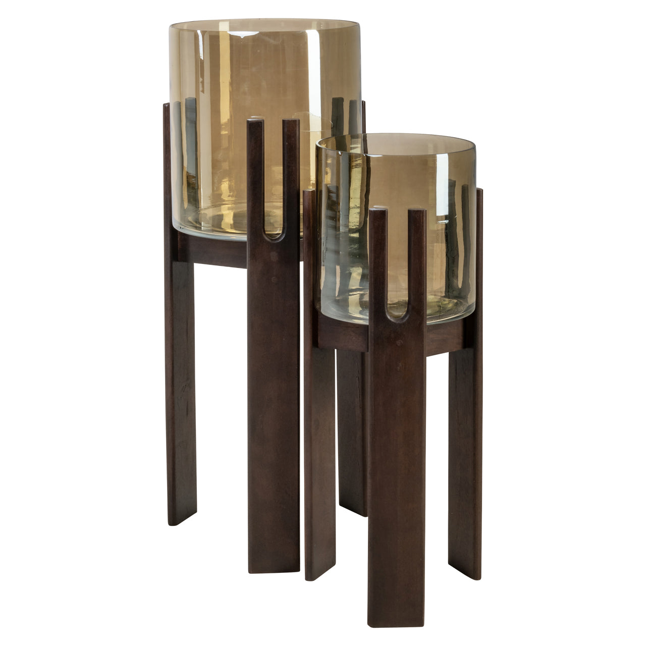 Reese Walnut Hurricane Light - Large by Richmond Interiors