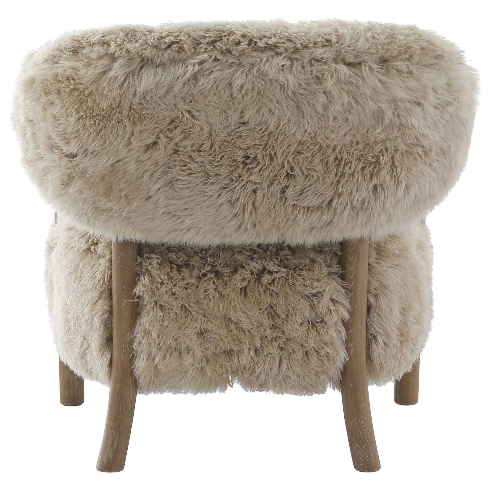 Cotswold Lion Accent Chair in Real Sheepskin by Keiichi