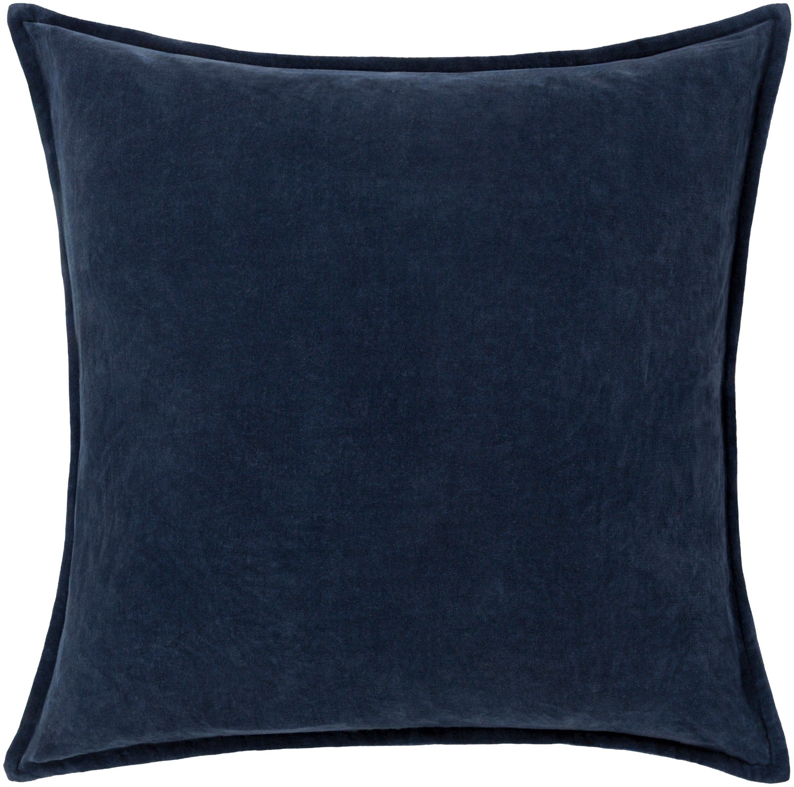 Cotton Velvet Cushion in Midnight Blue by Keiichi