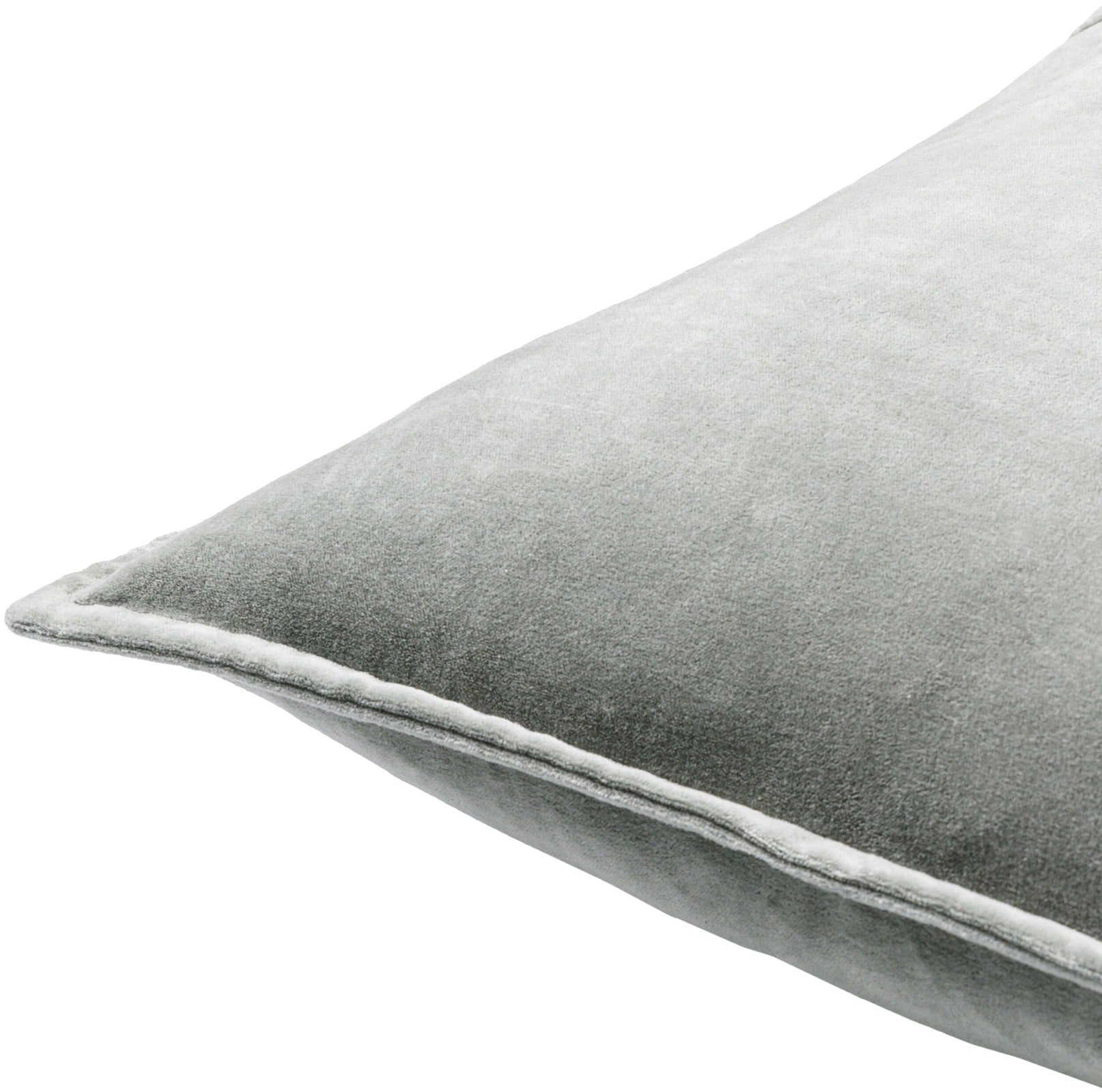 Cotton Velvet Cushion in Sage by Keiichi