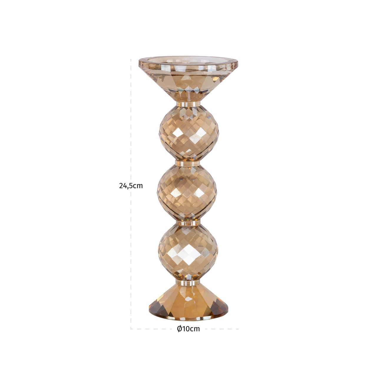 Channah Champagne Candle Holder - Small by Richmond Interiors