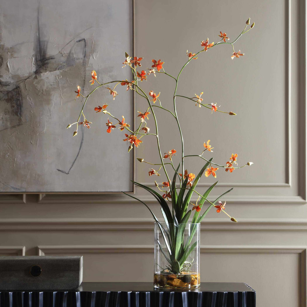 Dancing Orchid In Glass Vase by Uttermost