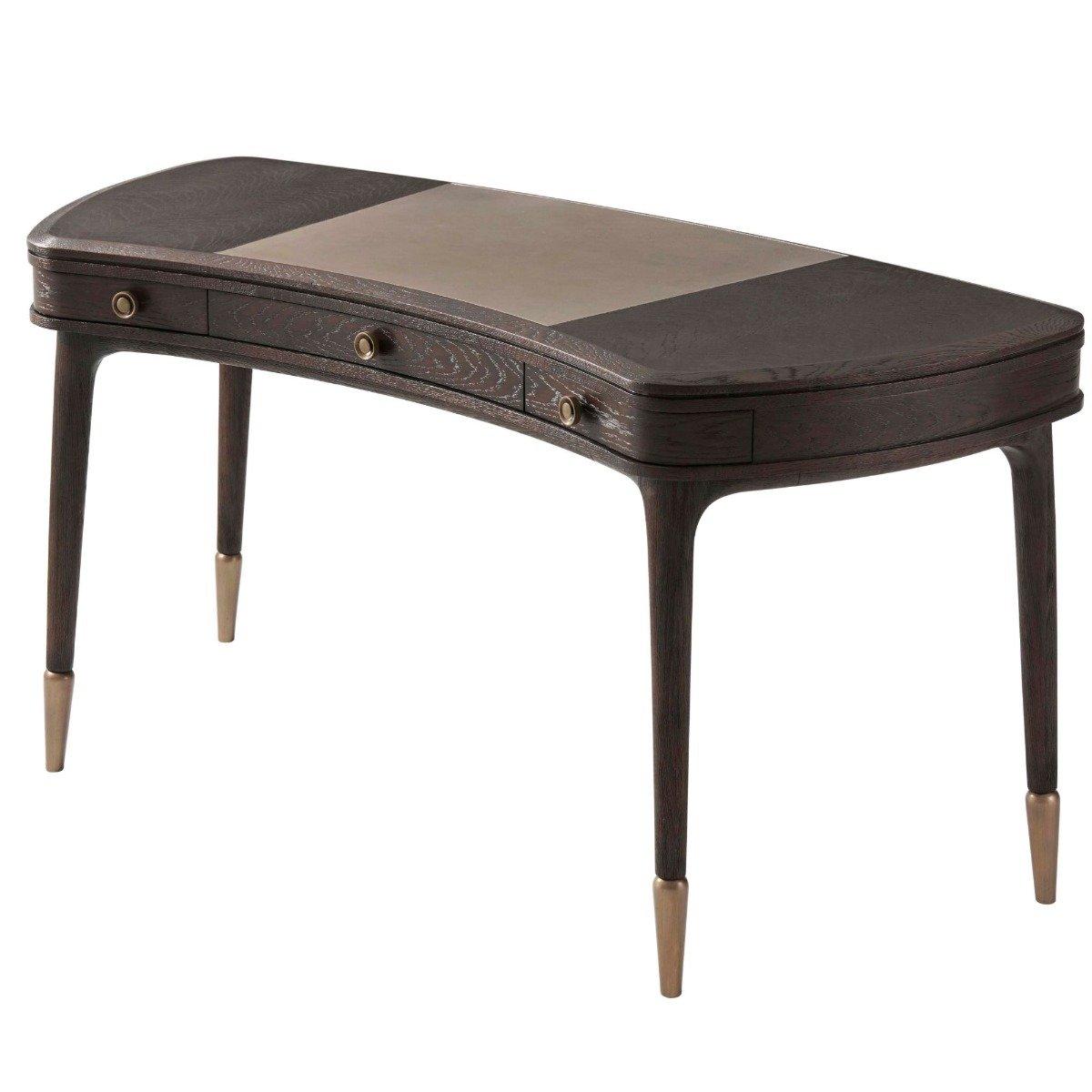 Legacy Writing Desk II in Cigar Club Brown by Theodore Alexander