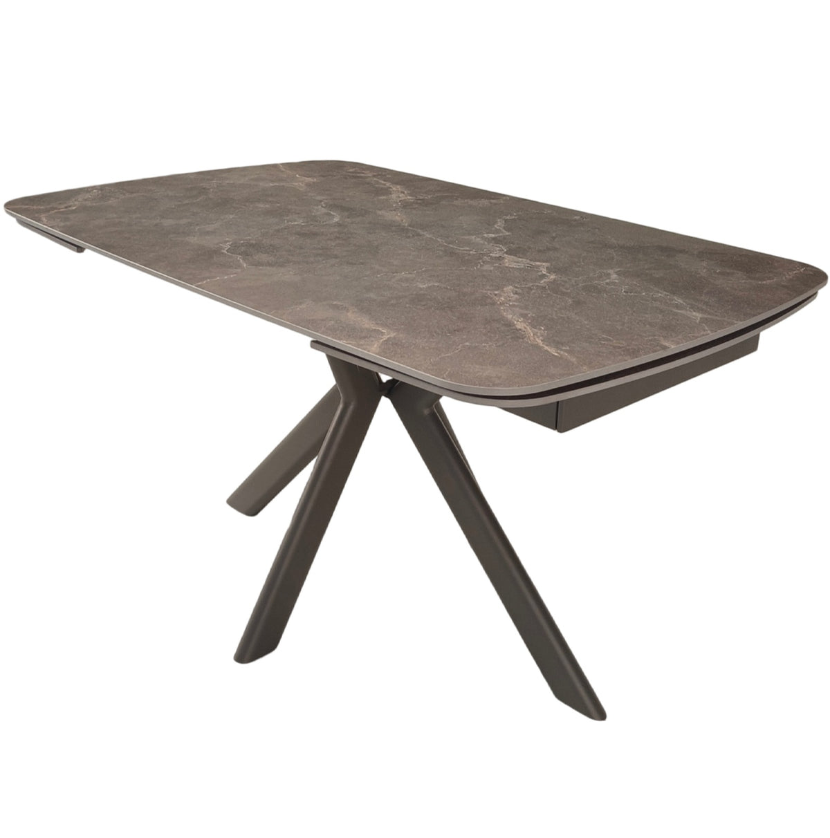 Cote Extending Dining Table in Latte Stone Ceramic - 140-200cm Keiichi