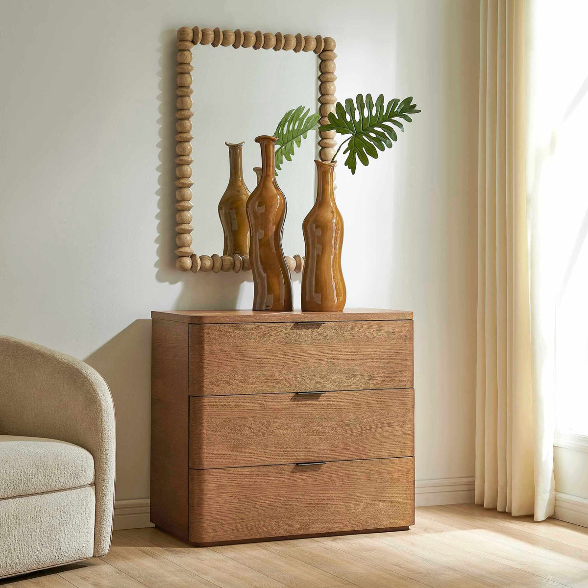 Duluth Oak 3 Drawer Chest Uttermost