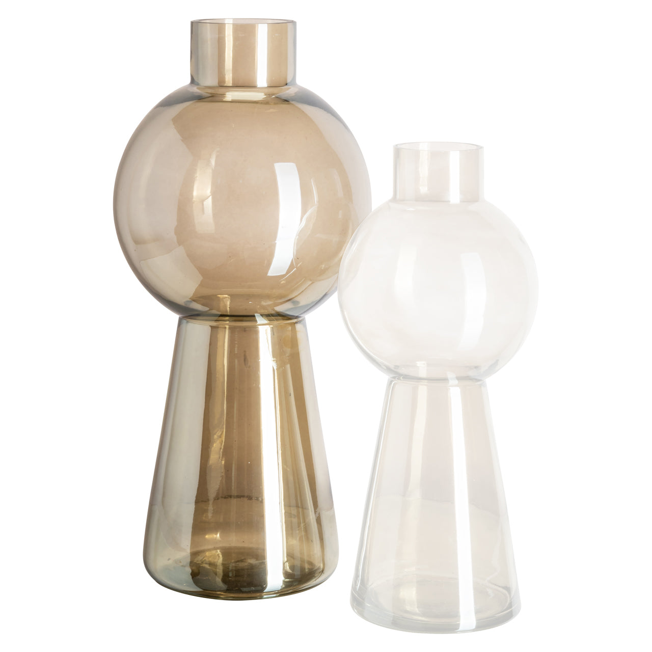 Sera Large Glass Vase - Smoke by Richmond Interiors
