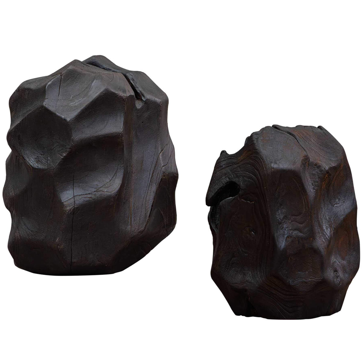 Ember Root Teak Sculpture, Set of 2 by Uttermost