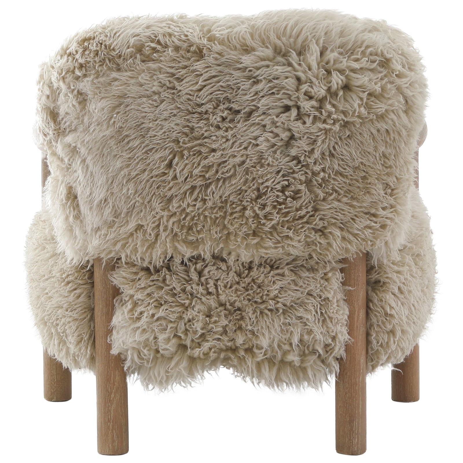 Baaarb Armchair in Real Sheepskin Keiichi